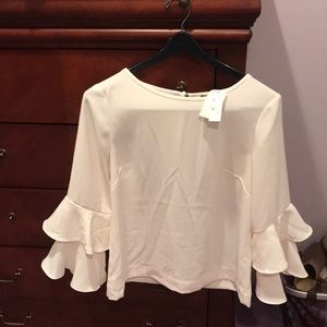 J crew white blouse